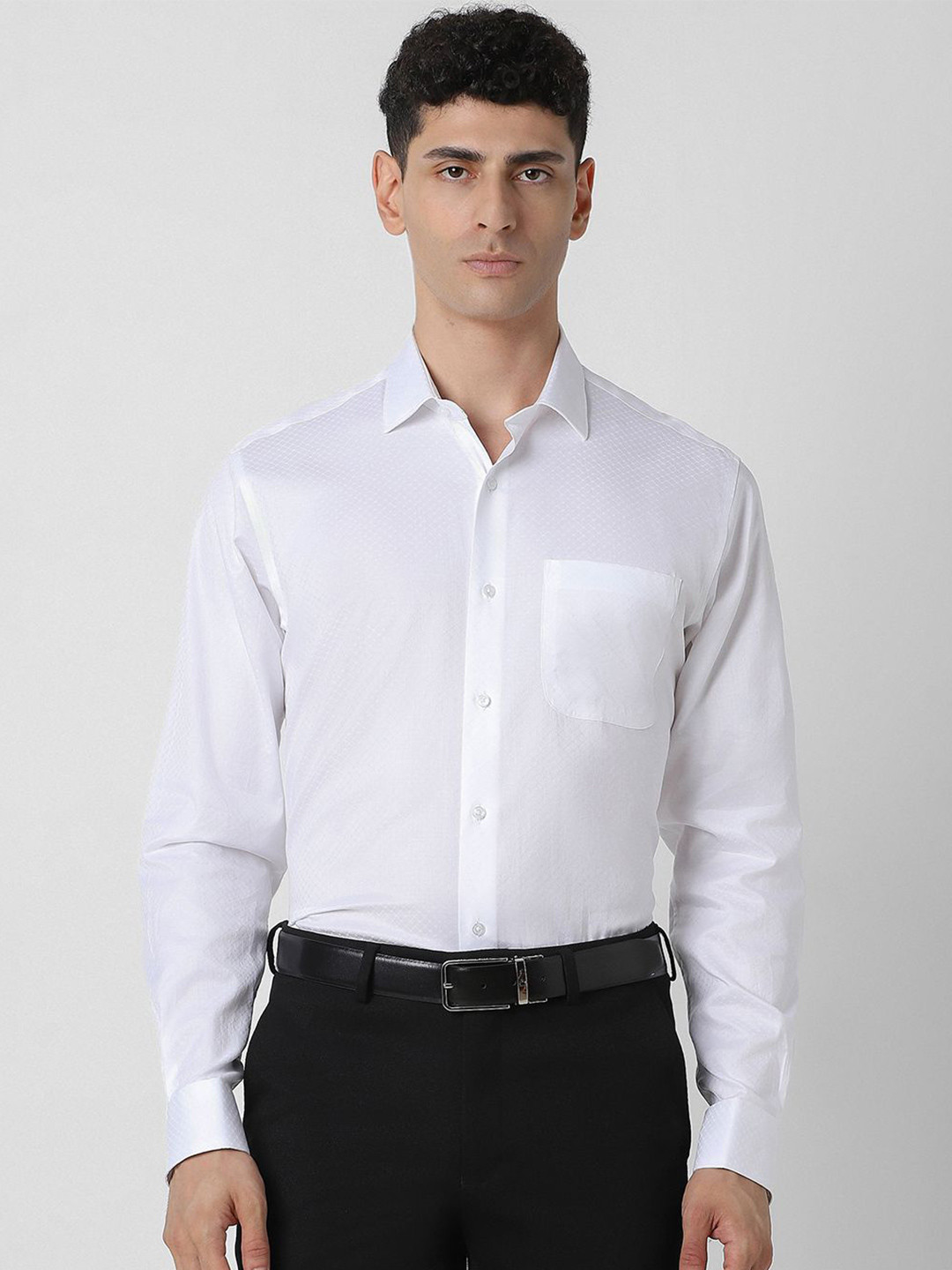 

Van Heusen Men Opaque Formal Shirt, White