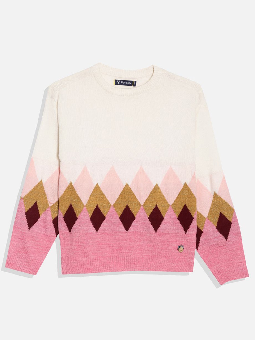 

Allen Solly Junior Girls Printed Pullover, White