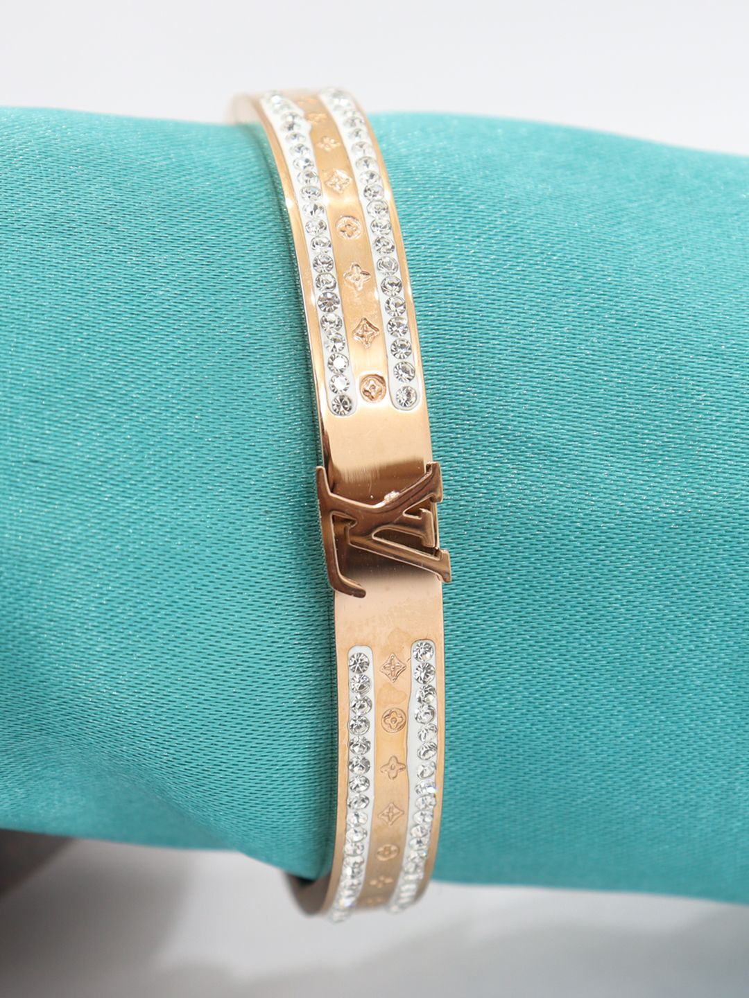 

KRENOZ Women Antique Rose Gold-Plated Bangle-Style Bracelet