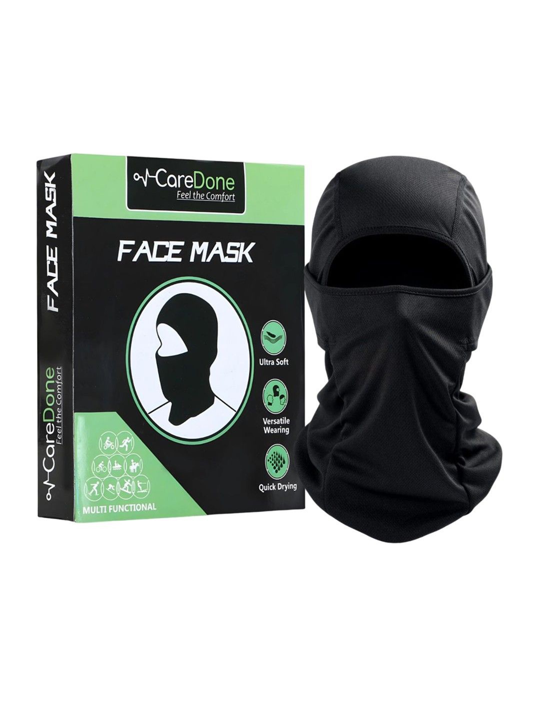 

CareDone Men Reusable Bike Riding Dust Protection Face Mask, Black