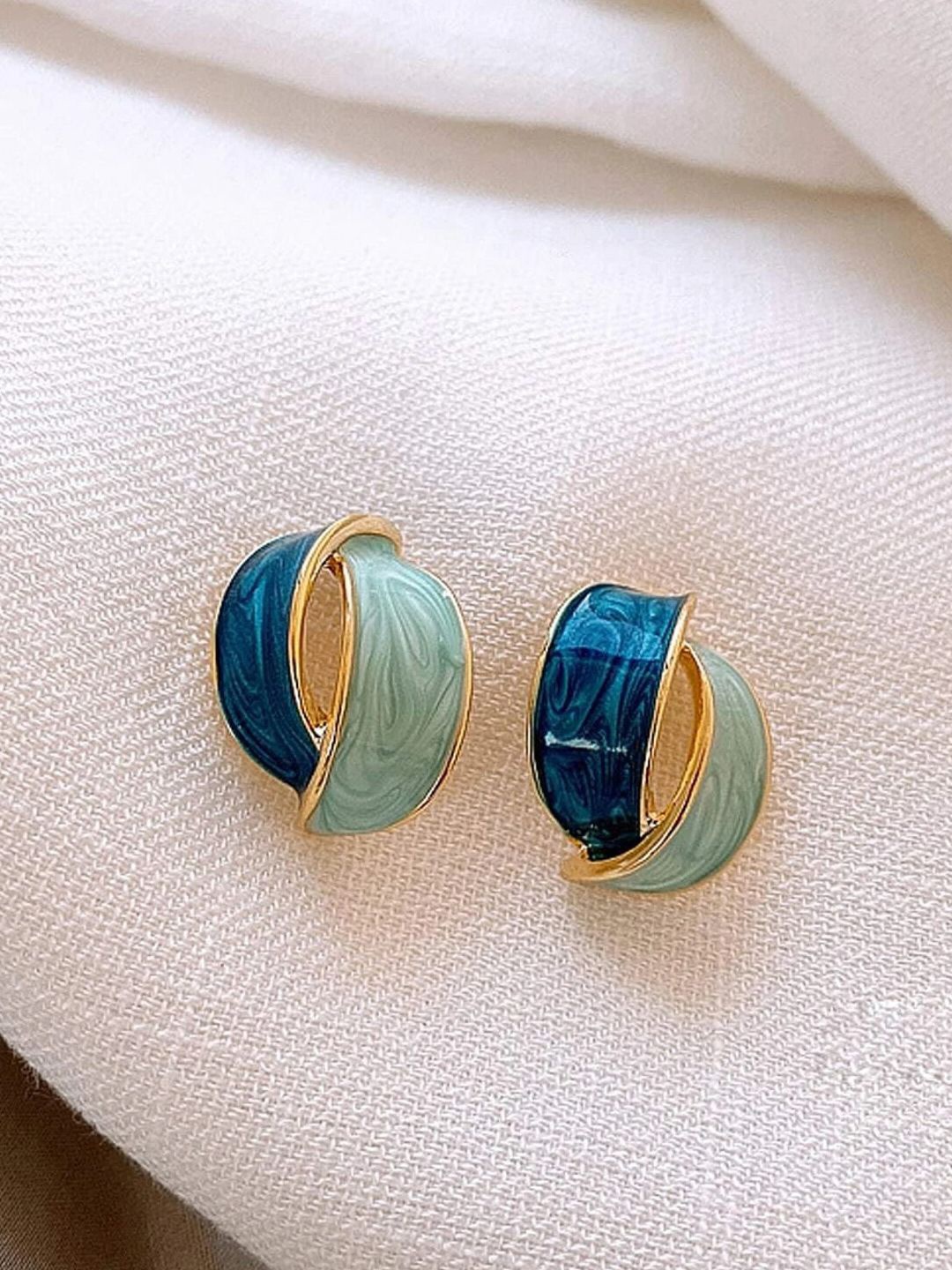 

KRENOZ Classic Studs Earrings, Blue