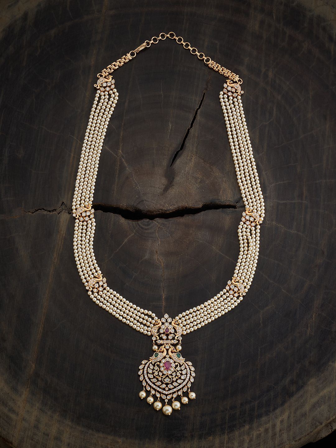 

Kushal's Fashion Jewellery Copper Cubic Zirconia Gold-Plated Necklace