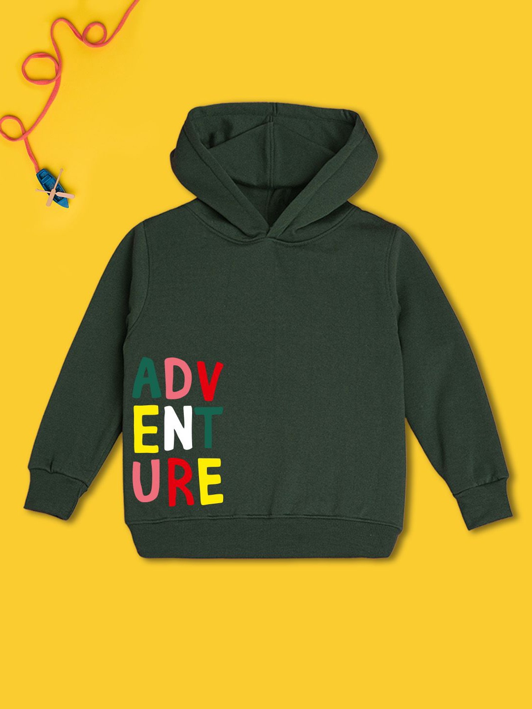 

NUSYL Boys Hooded Sweatshirt, Green