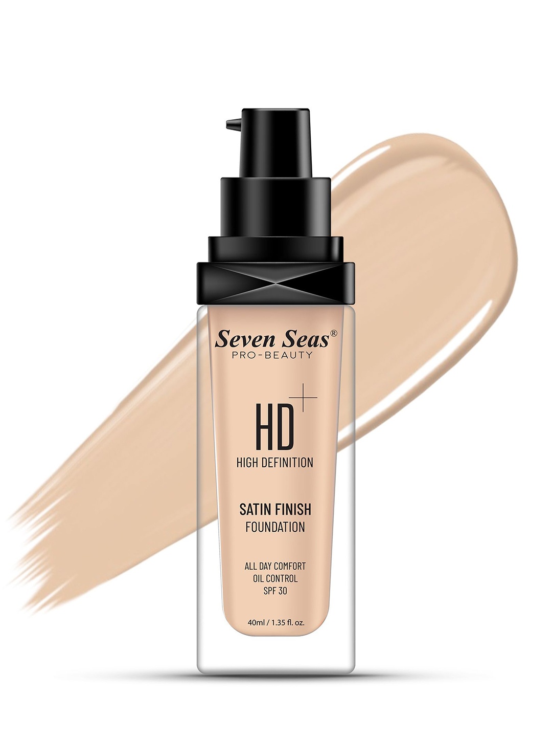 

Seven Seas HD High Definition Satin Finish Foundation - 40ml - Skin -1, Na