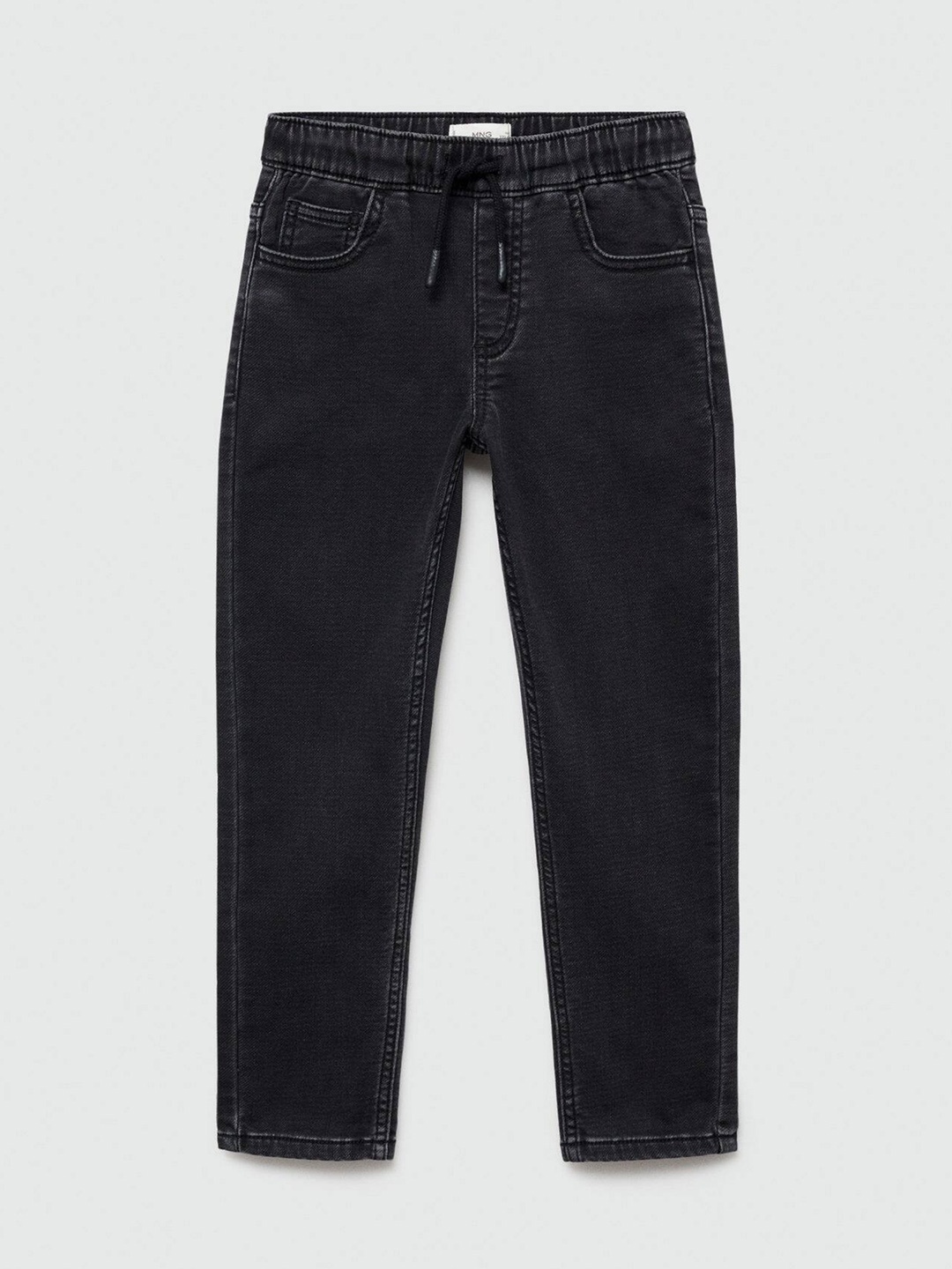 

Mango Kids Boys Regular Fit Stretchable Jeans, Black