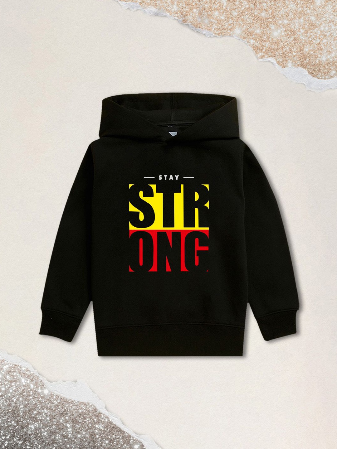

NUSYL Boys Hooded Sweatshirt, Black