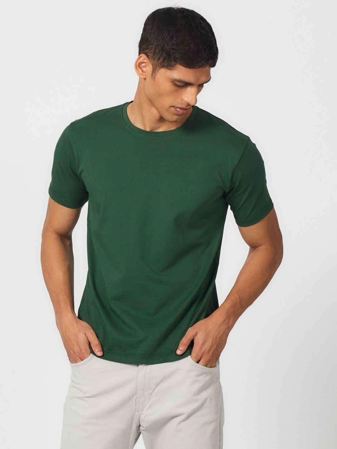 

Creatures of Habit Pima Crew Neck Tshirt, Green