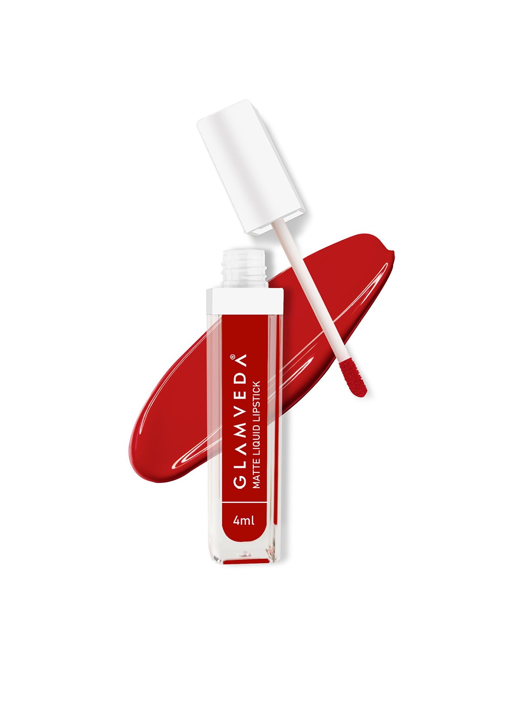 

GLAMVEDA 12Hr Stay Transfer Proof & Lightweight Matte Liquid Lipstick 4ml - Kiss Me 019, Red