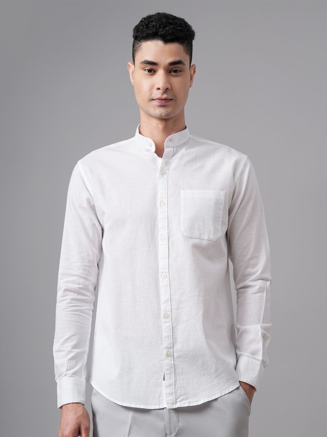 

PAUL STREET Men Standard Slim Fit Opaque Casual Shirt, White