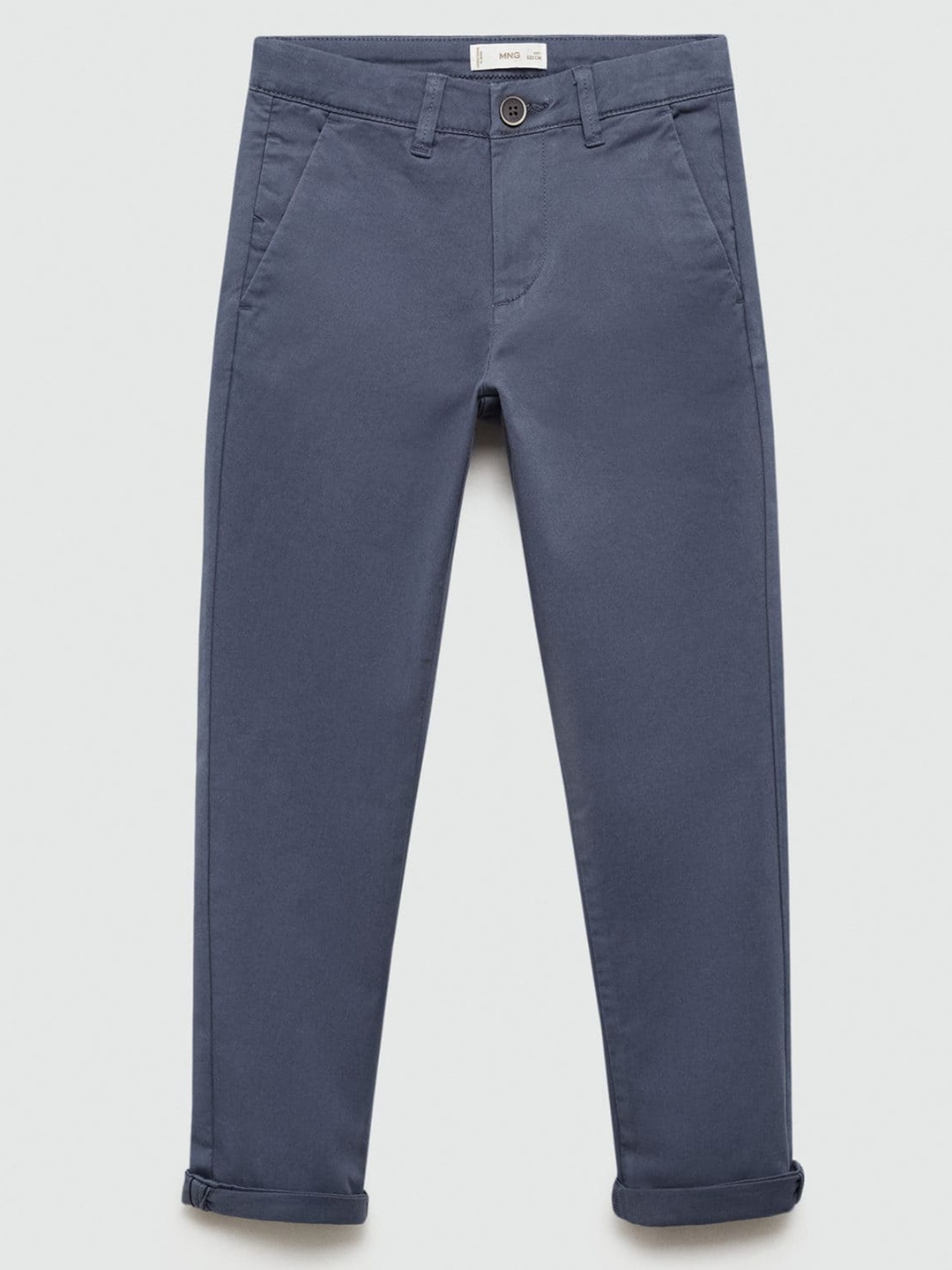 

Mango Kids Boys Regular Fit Mid-Rise Chinos, Grey