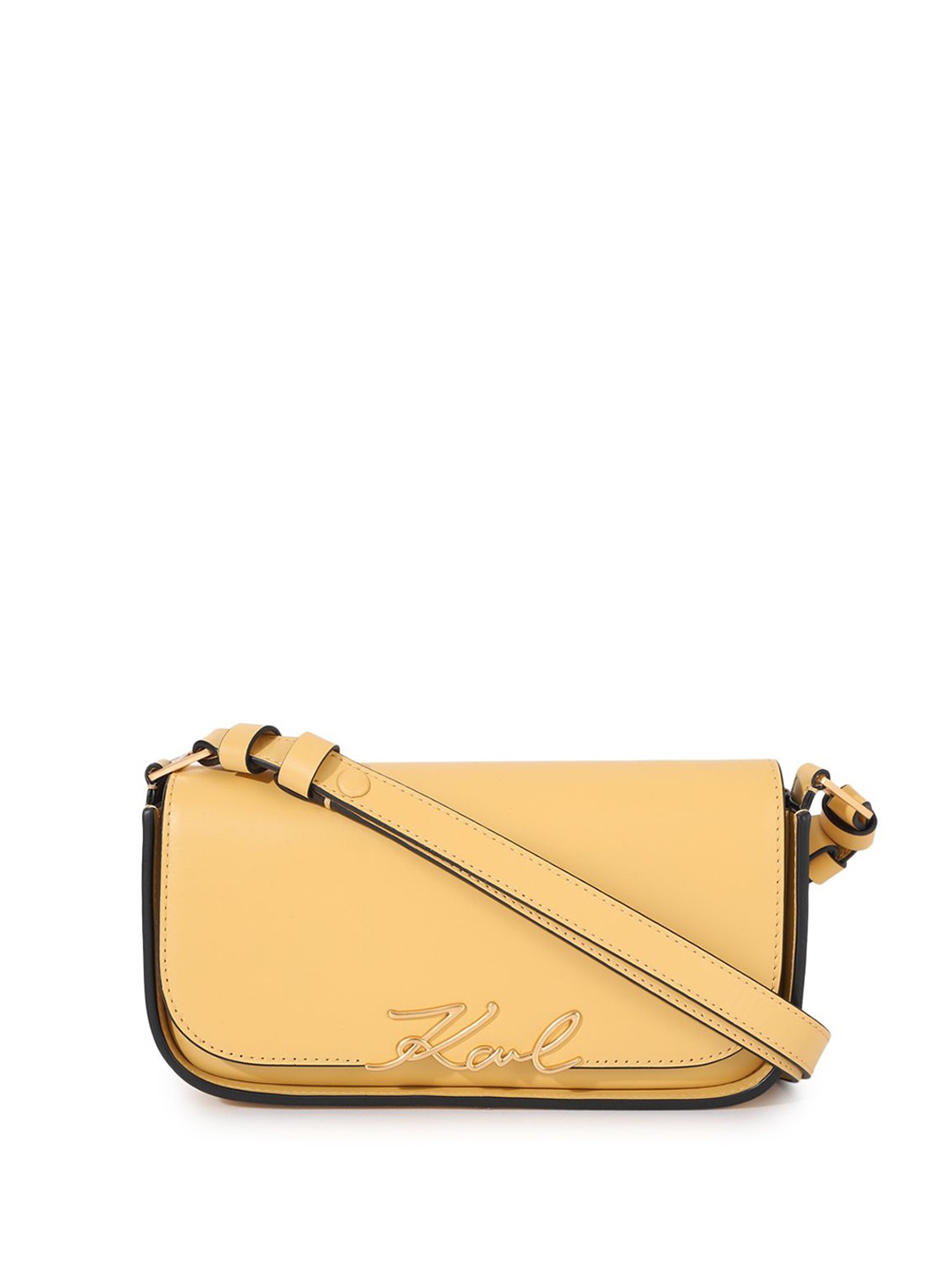 

Karl Lagerfeld PU Swagger Sling Bag, Yellow