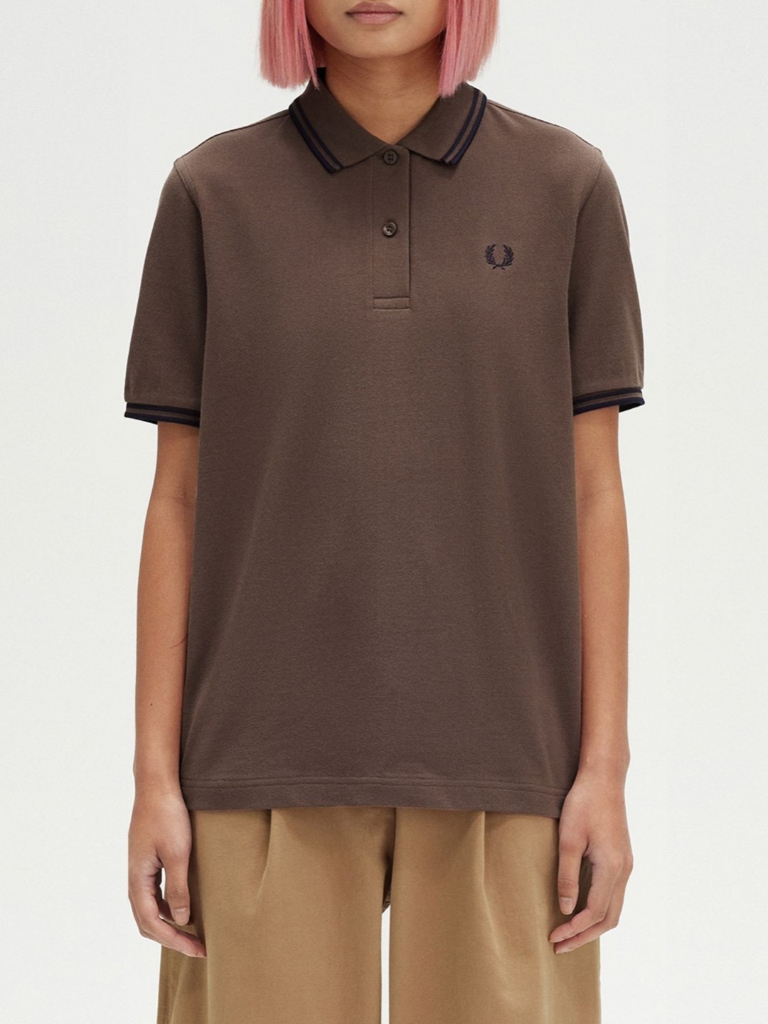 

Fred Perry Women Polo Collar T-shirt, Red