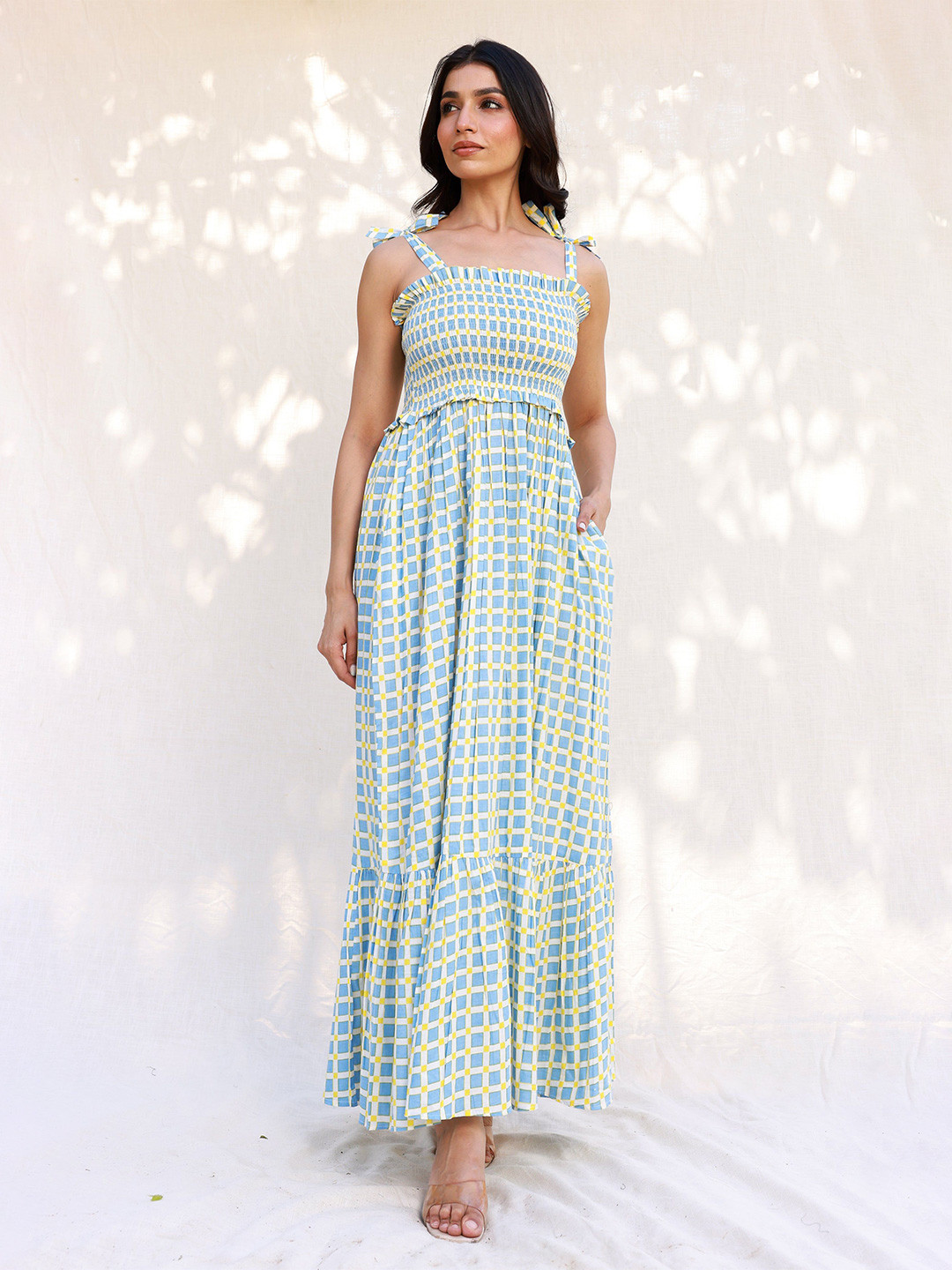 

MOONSTRUCK Printed Maxi Dress, Green