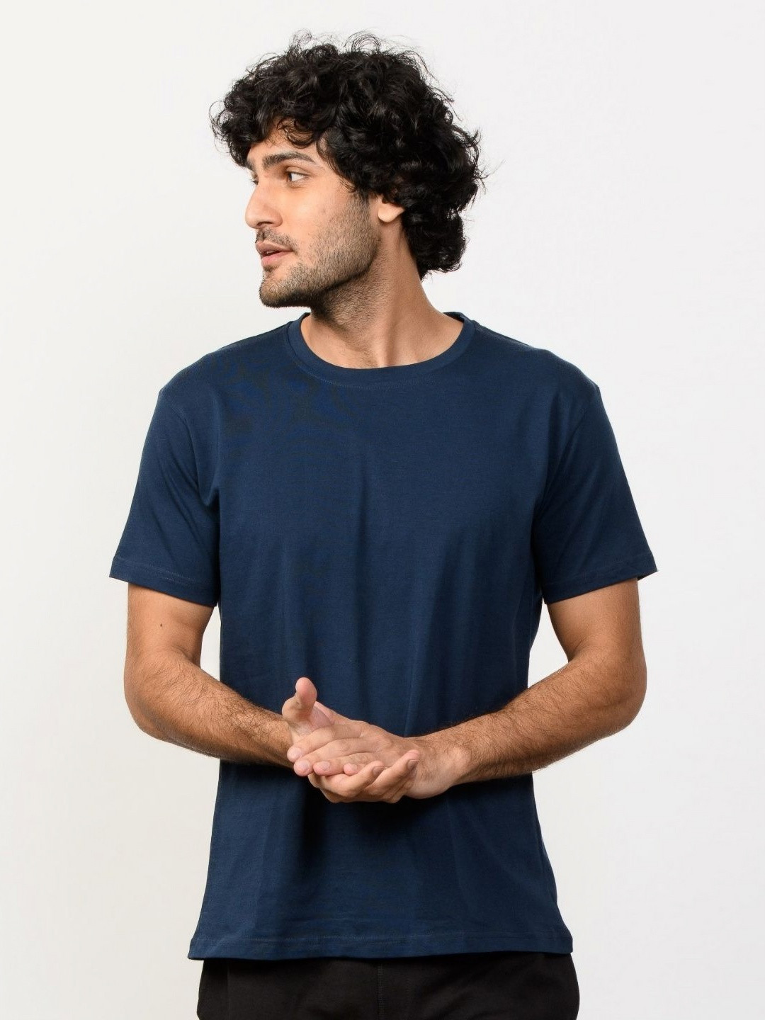 

Creatures of Habit Pima Crew Neck Tshirt, Blue