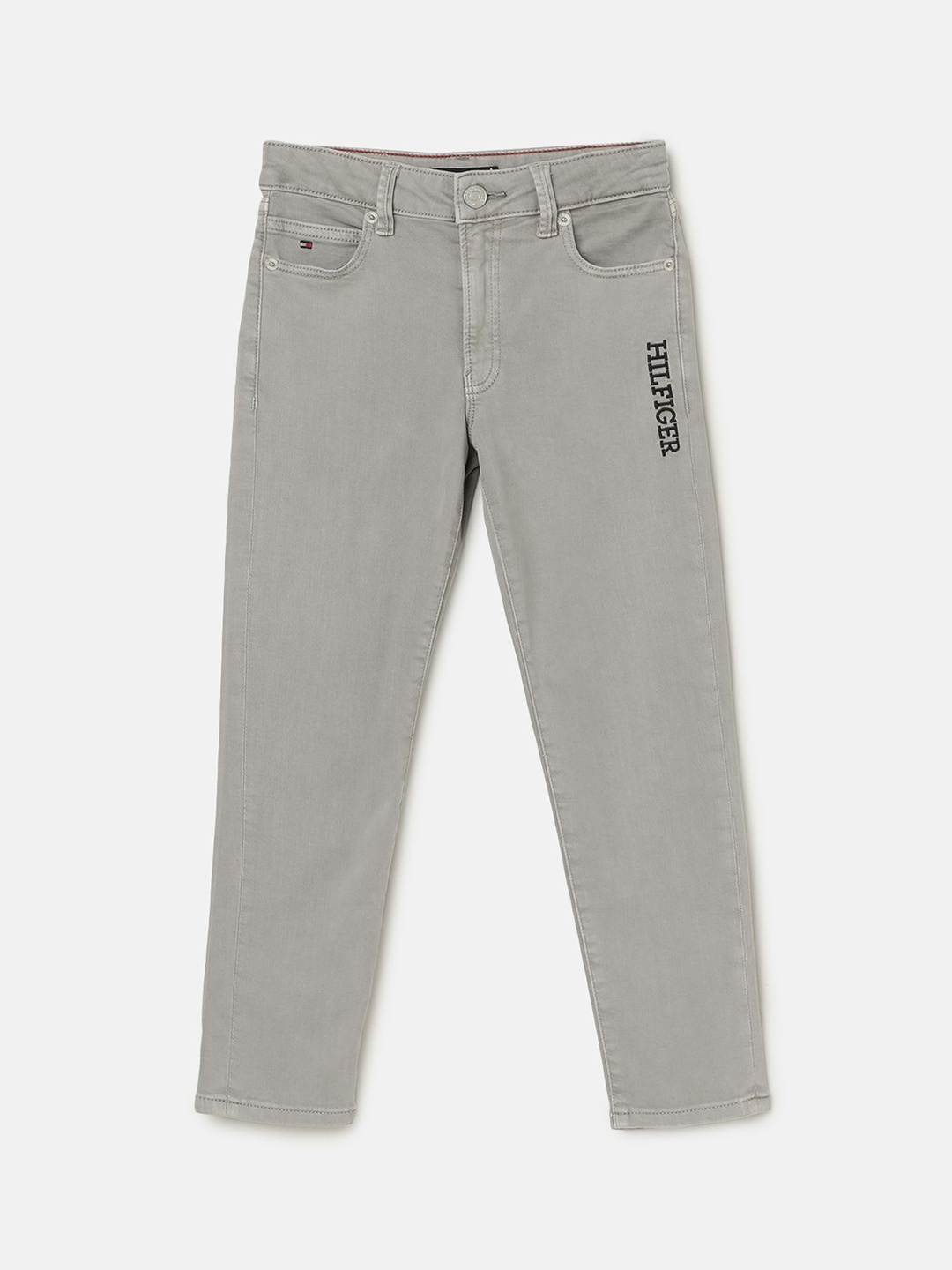 

Tommy Hilfiger Boys Regular Fit Mid-Rise Jeans, Grey
