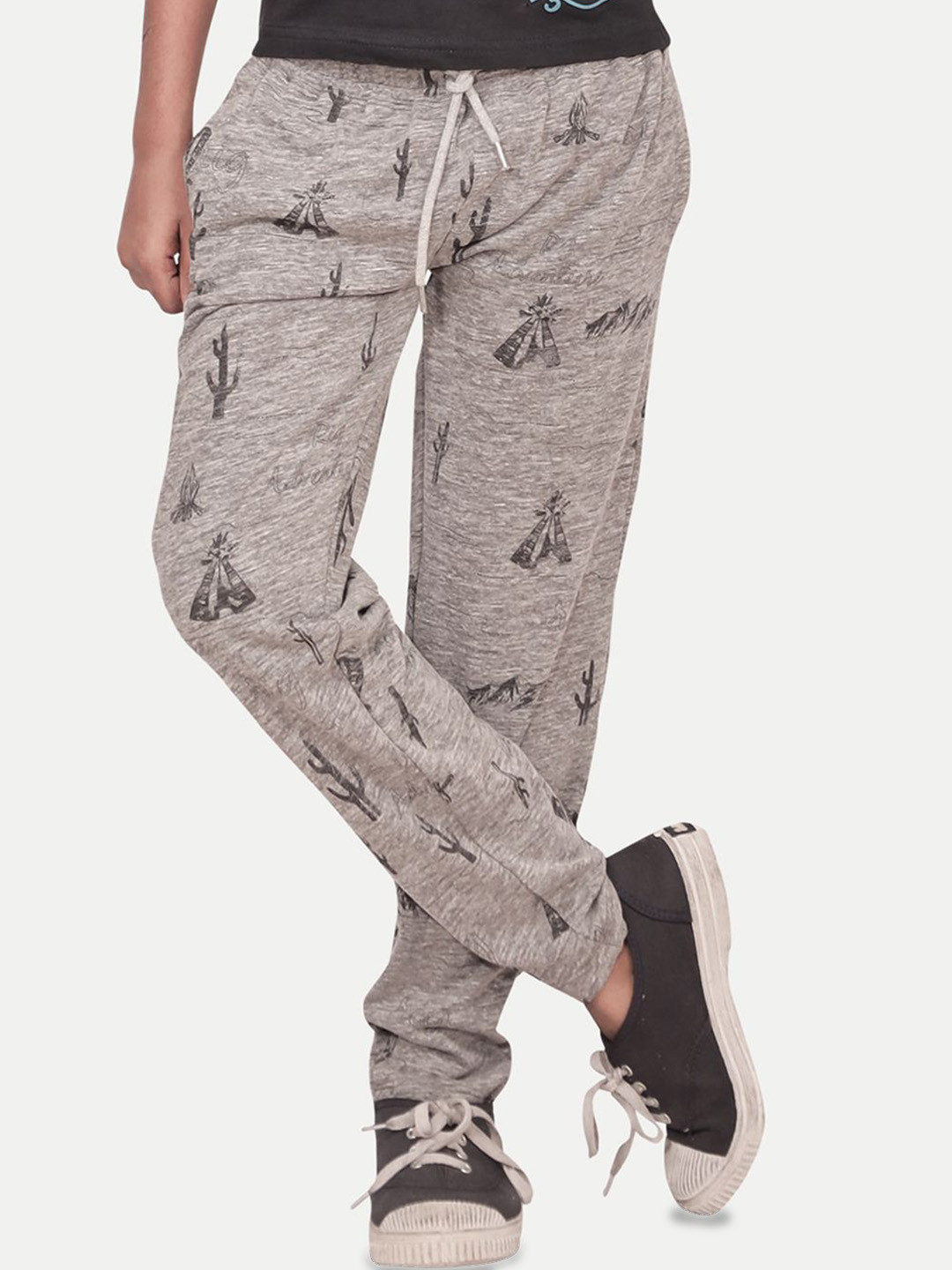 

BAESD Boys Floral Printed Original Chinos Trousers, Grey
