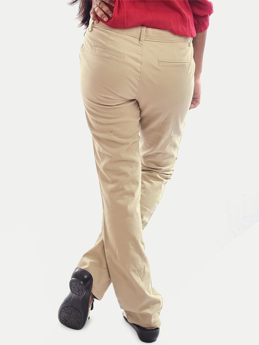 

BAESD Solid Girls Original Trousers, Beige