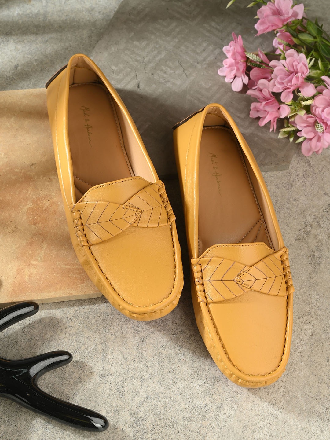 

Mast & Harbour Women PU Loafers, Tan