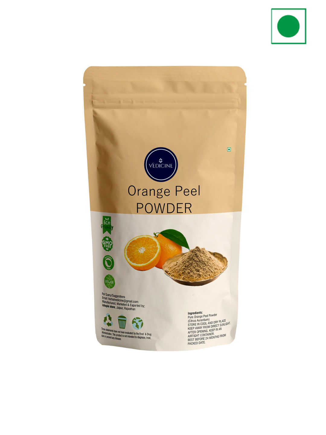 

VEDICINE Orange Peel Powder Face Pack - 100g