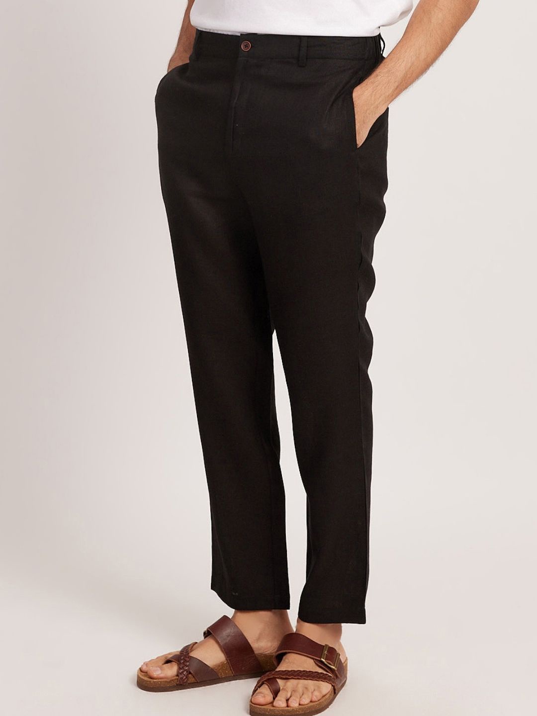 

Creatures of Habit Men Tapered Fit Trousers, Black