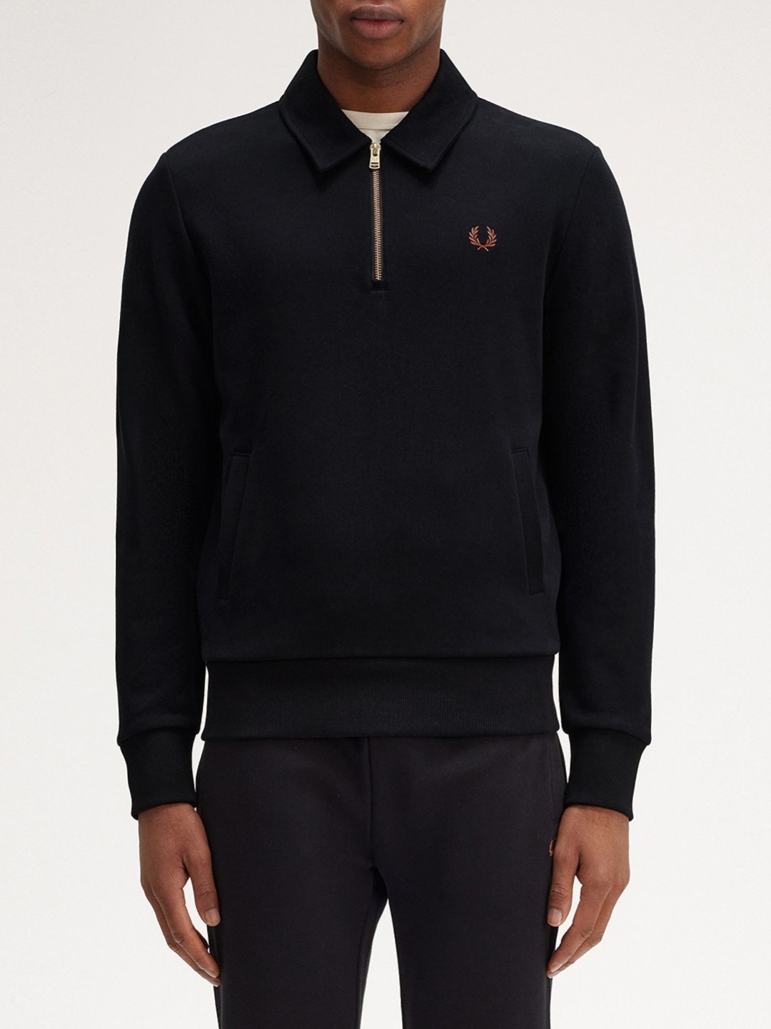 

Fred Perry Men Polo Collar T-shirt, Black