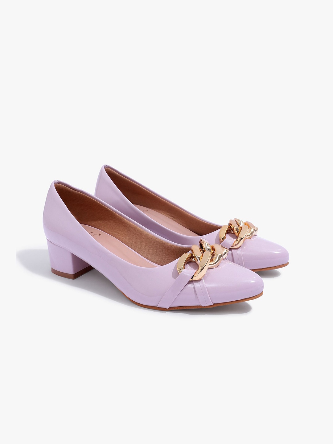 

Carlton London Women Block Heels Pumps, Lavender