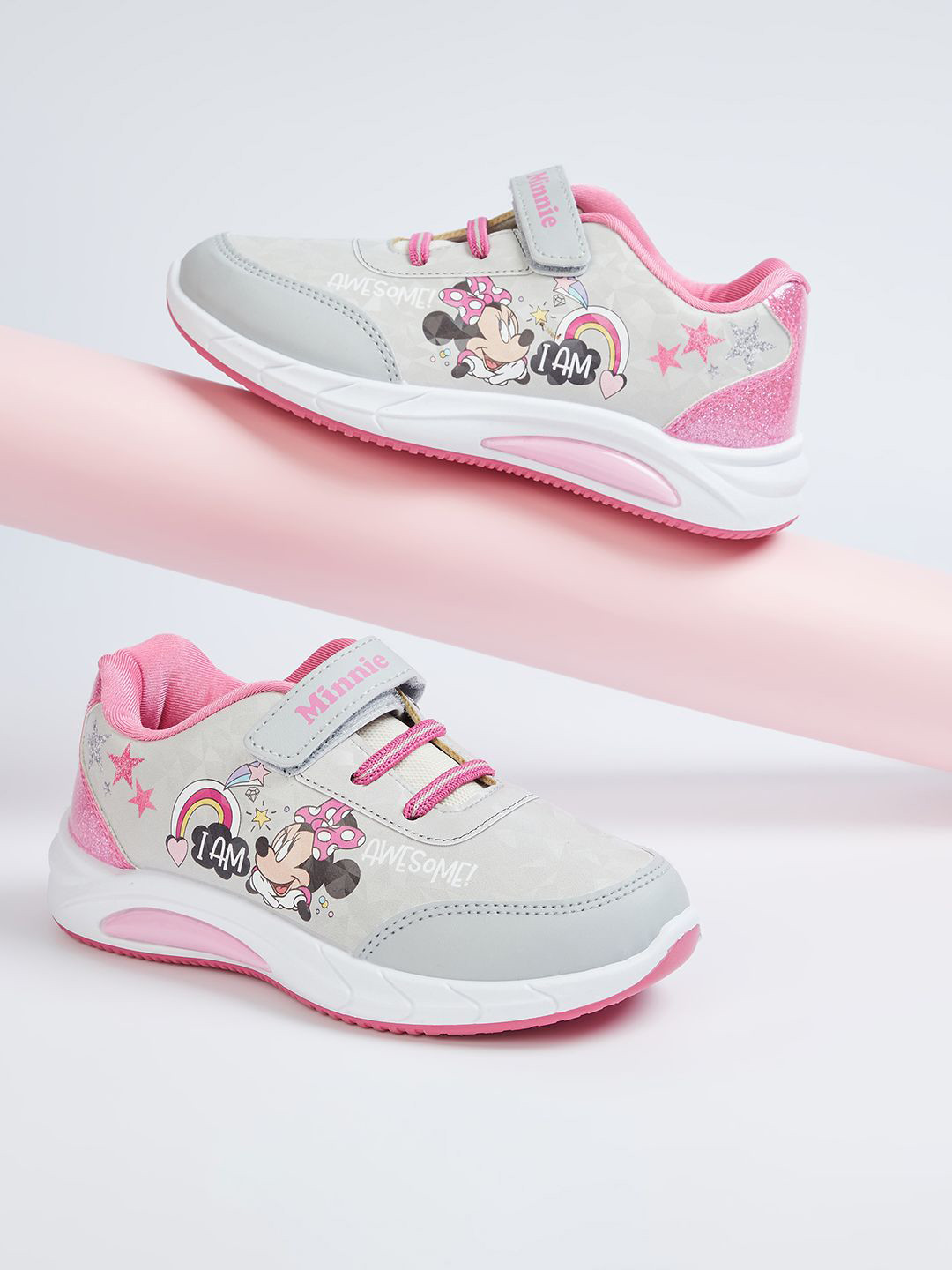 

Fame Forever by Lifestyle Girls Printed Sneakers, Grey