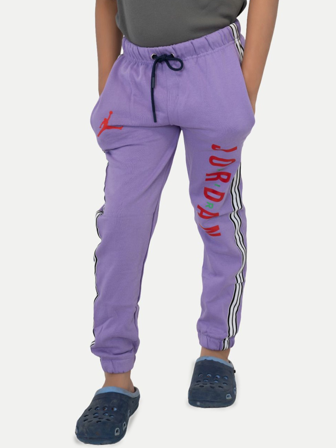 

BAESD Boys Printed Original Joggers Trousers, Purple