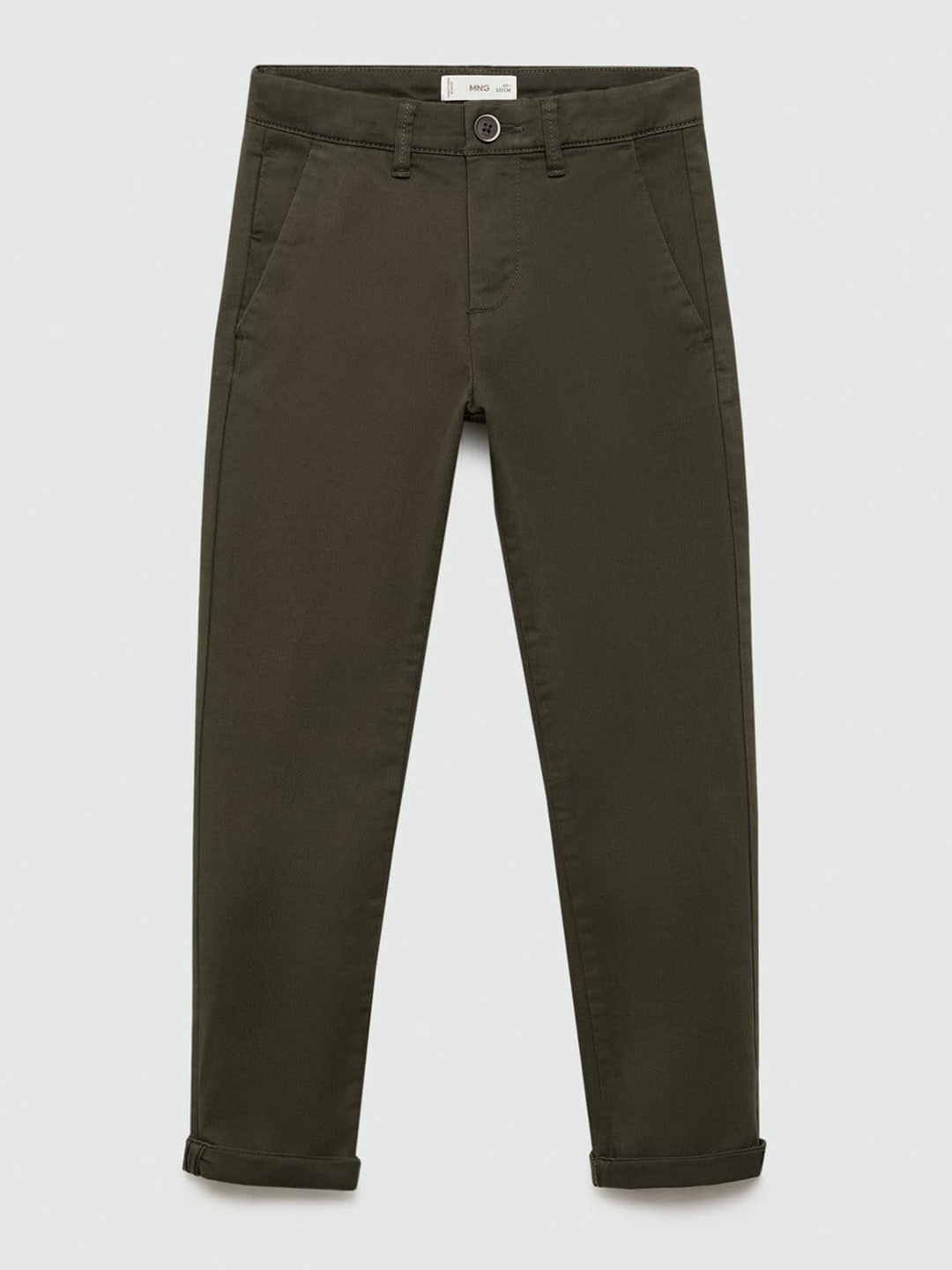 

Mango Kids Boys Chinos Trousers, Olive