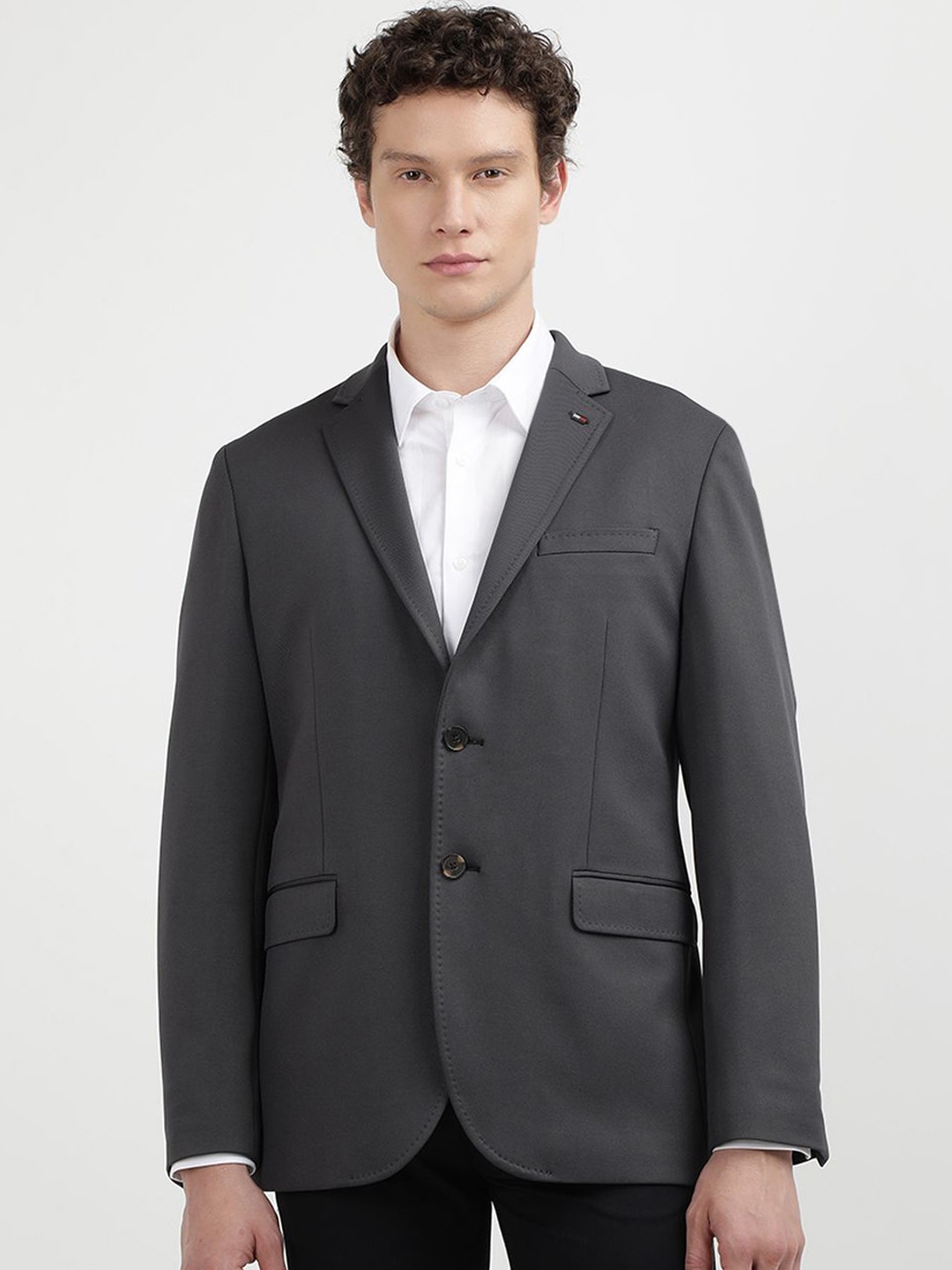 

Tommy Hilfiger Single-Breasted Blazer, Grey