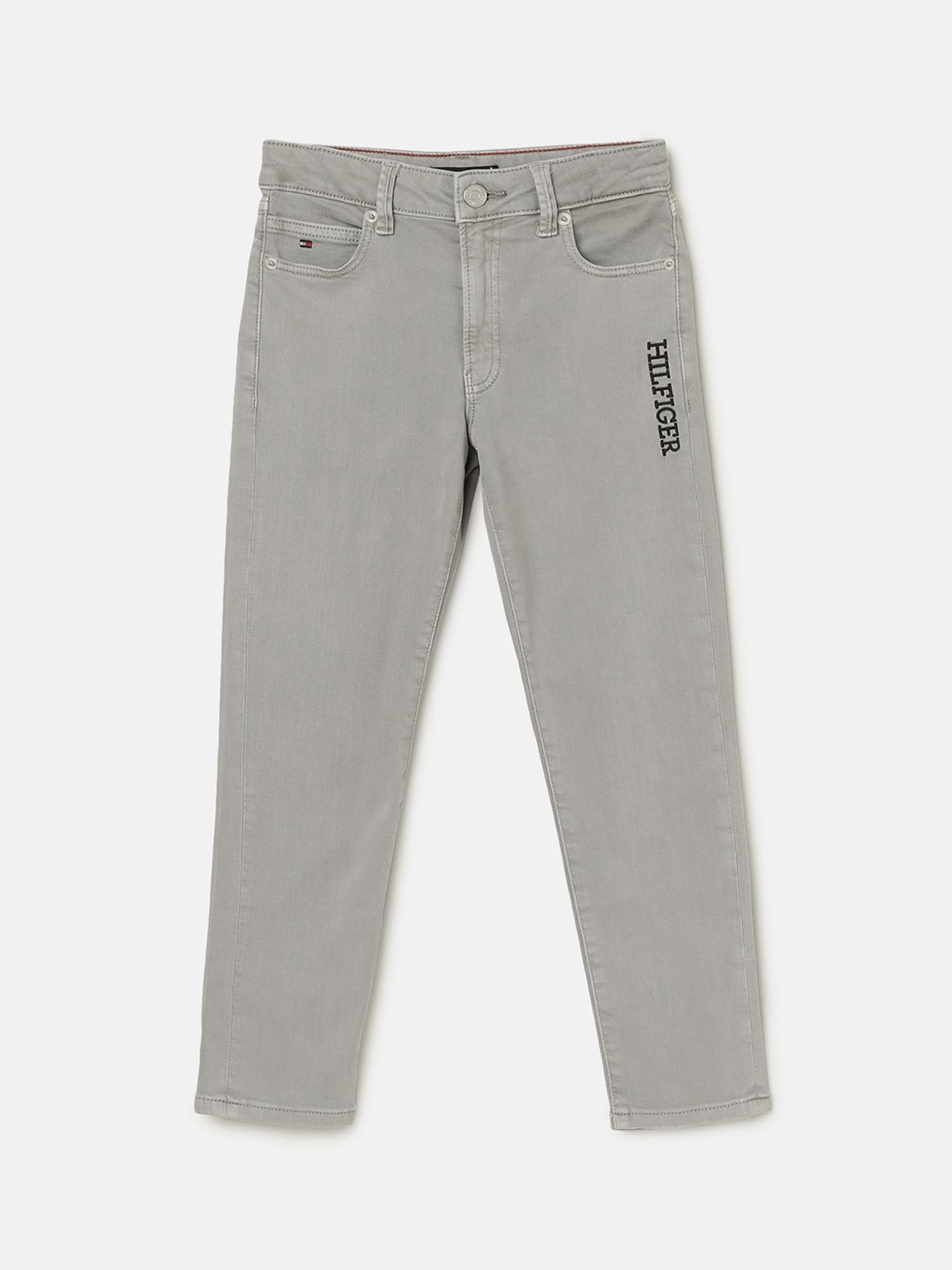 

Tommy Hilfiger Boys Regular Fit Mid-Rise Jeans, Grey