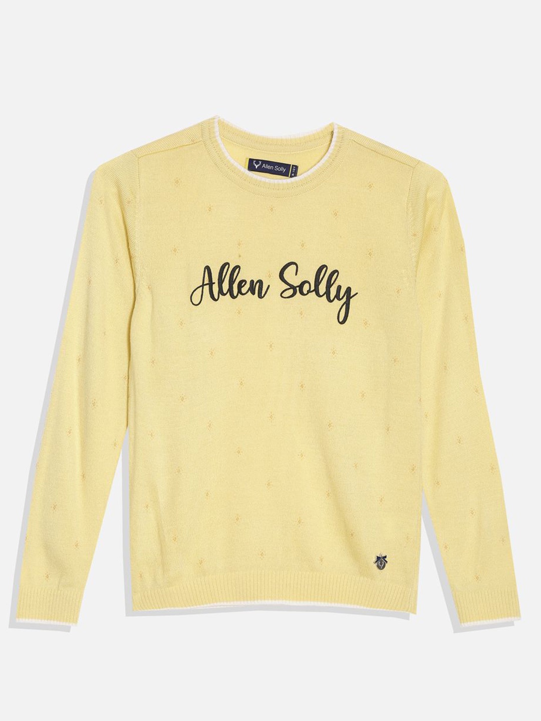 

Allen Solly Junior Girls Embroidered Pullover with Embroidered Detail, Yellow