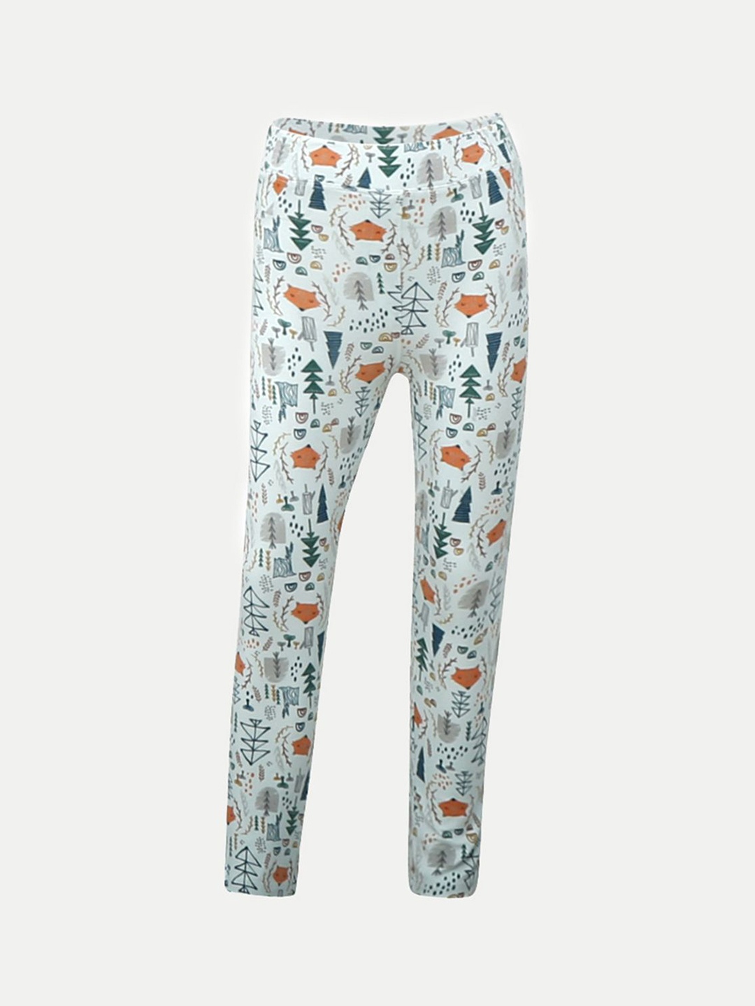 

BAESD Girls Floral Printed Original Trousers, Blue