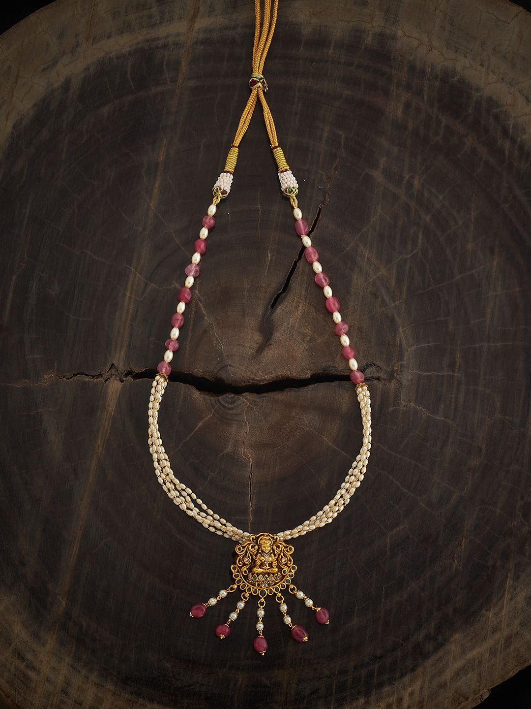 

Kushal's Fashion Jewellery Copper Gold-Plated Antique Necklace