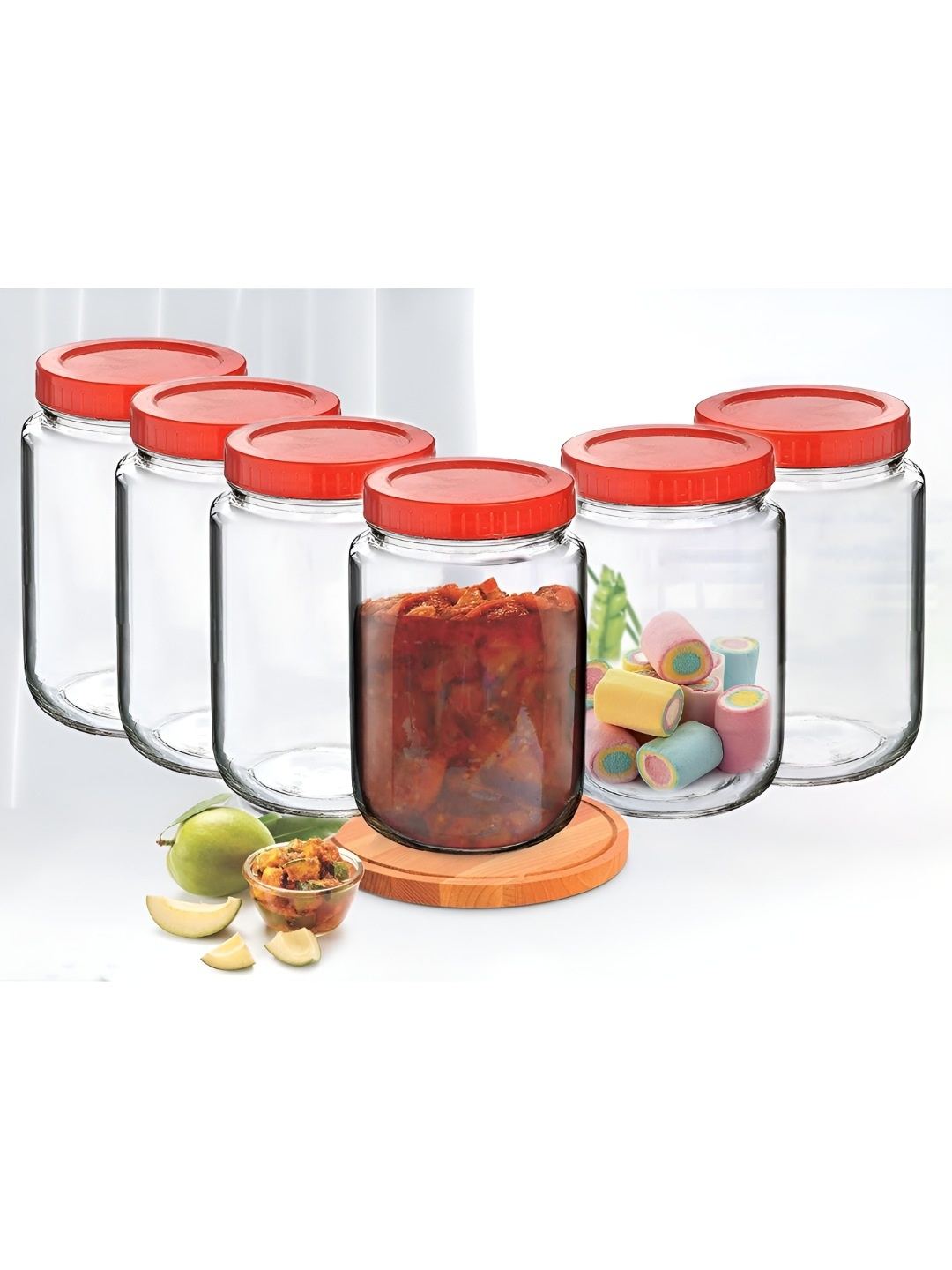 

CROCO JAR Transparent 2024 Glass Dishwasher Safe Container
