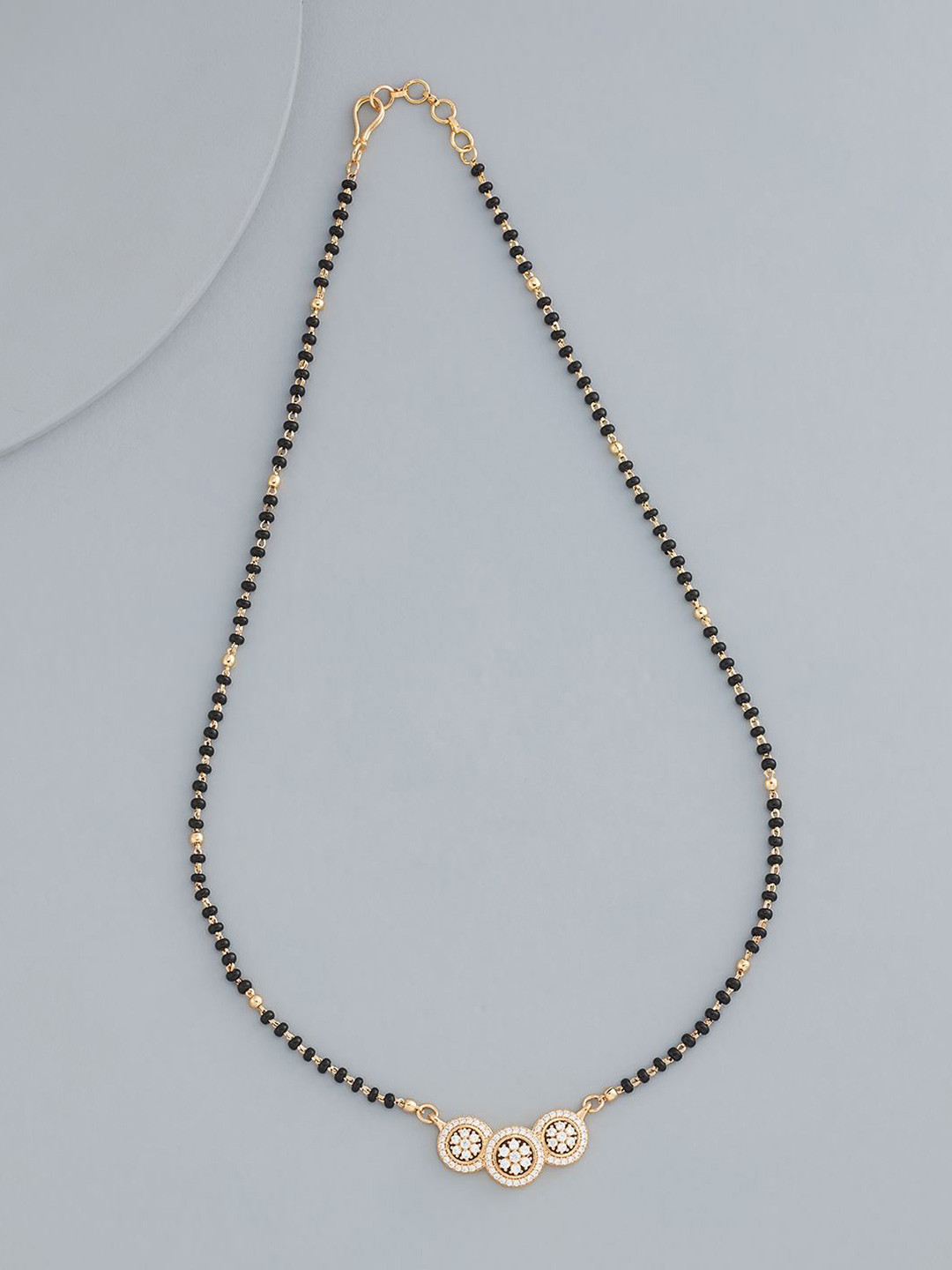 

Kushal's Fashion Jewellery Gold Plated Artificial Stones Mangalsutra