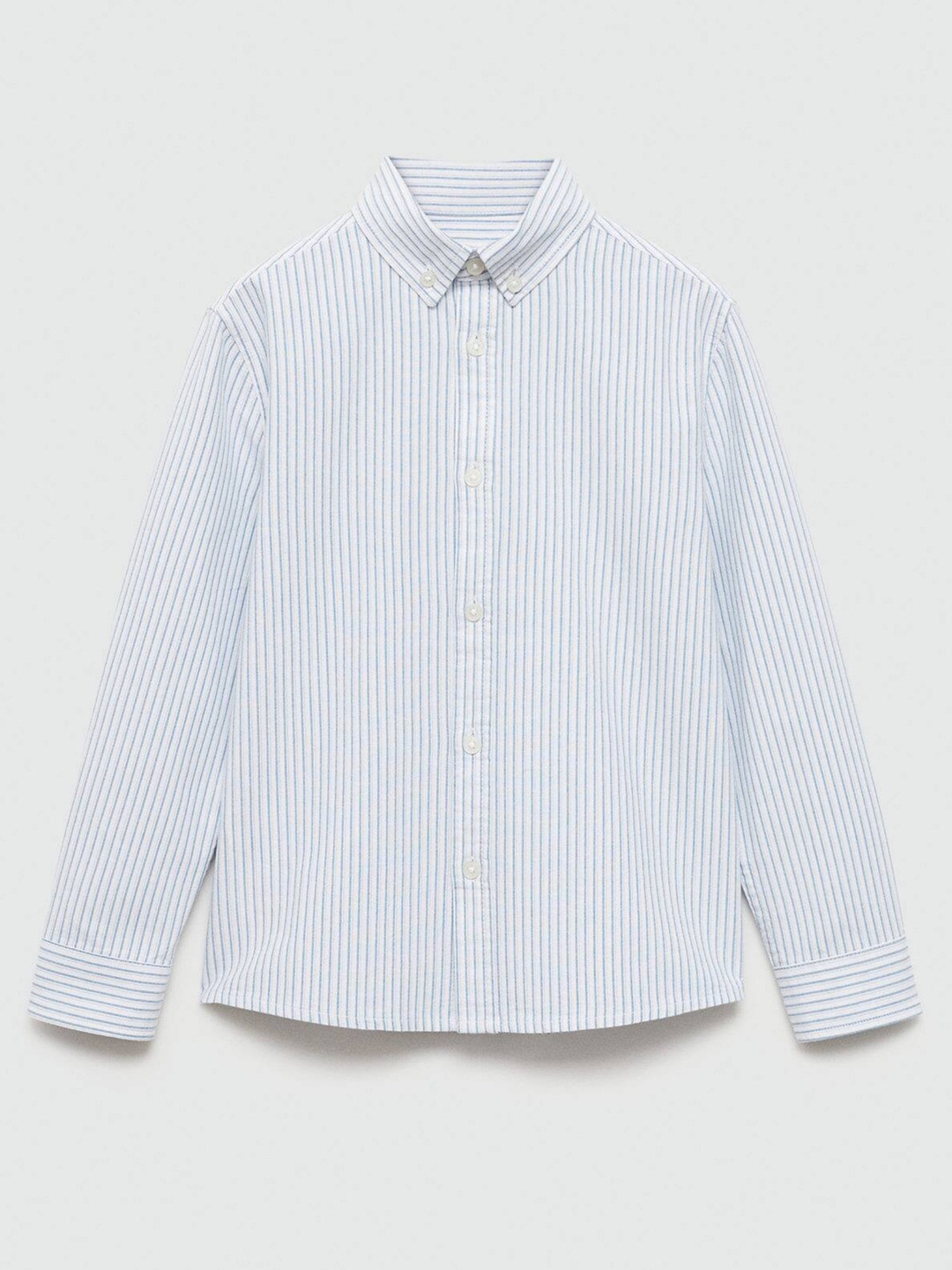 

Mango Kids Boys Pure Cotton Striped Casual Shirt, White