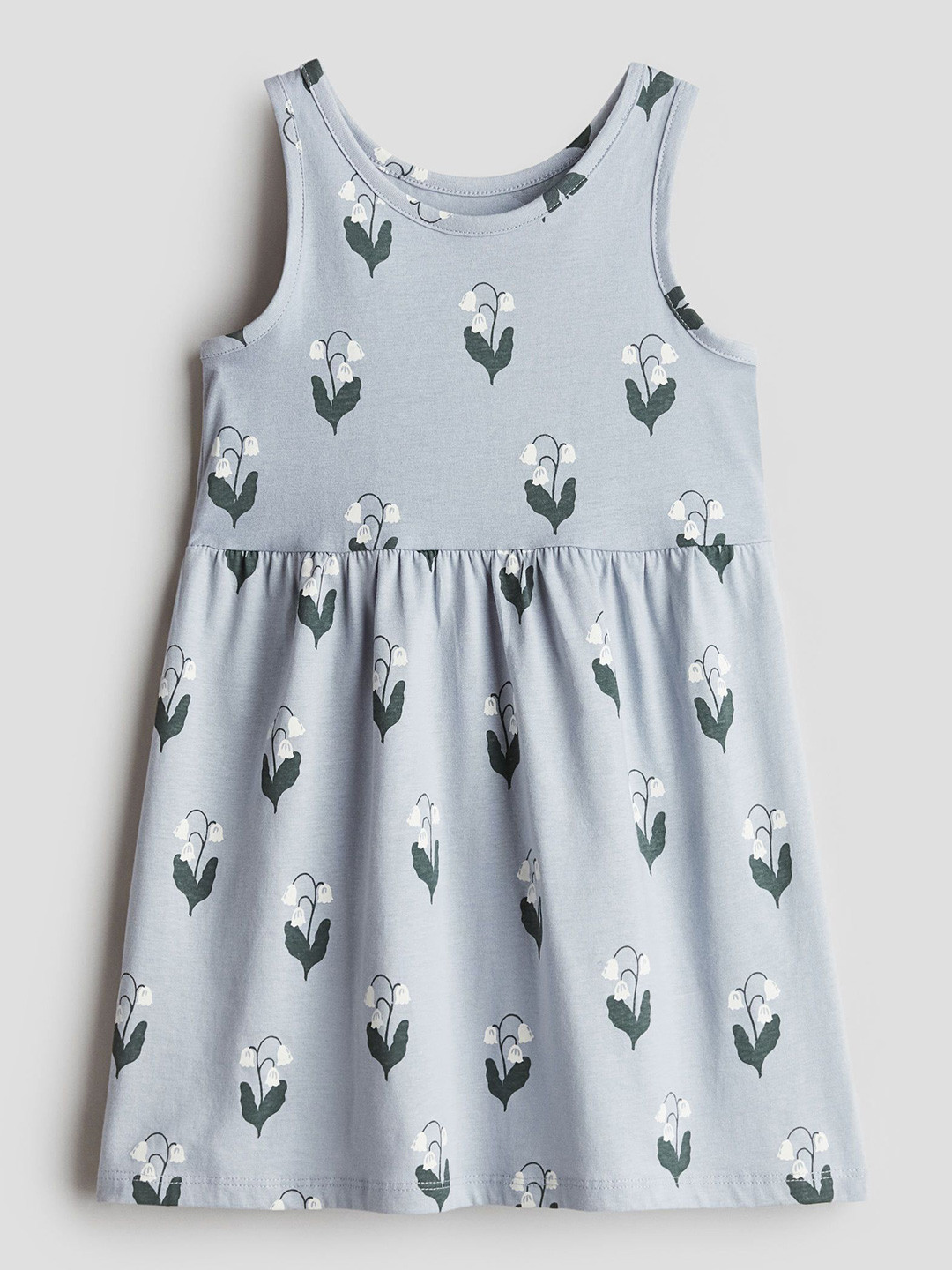 

H&M Girls Patterned Jersey Dresses, Blue