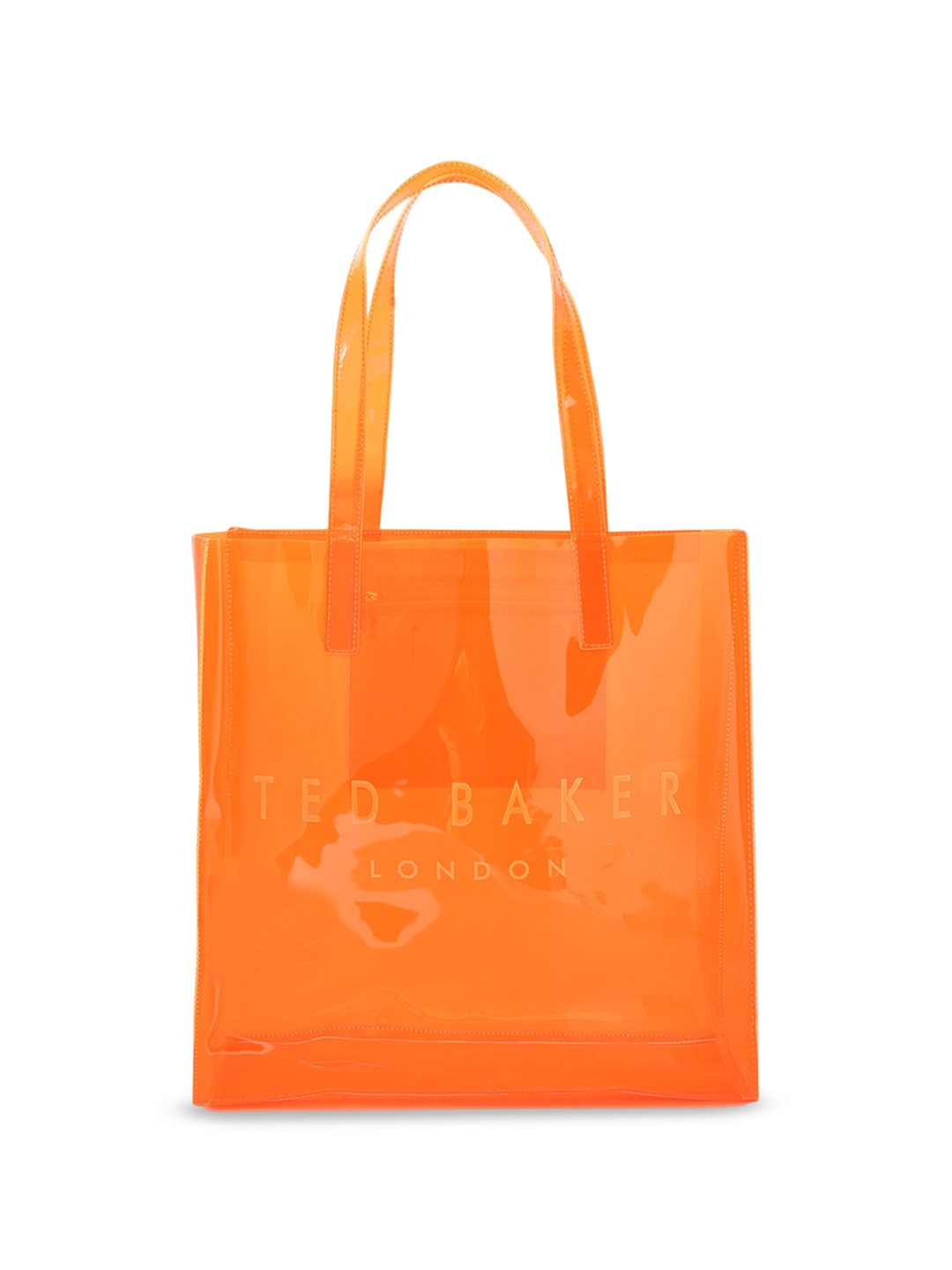 

Ted Baker PU Oversized Shopper Tote Bag with Cut Work, Orange