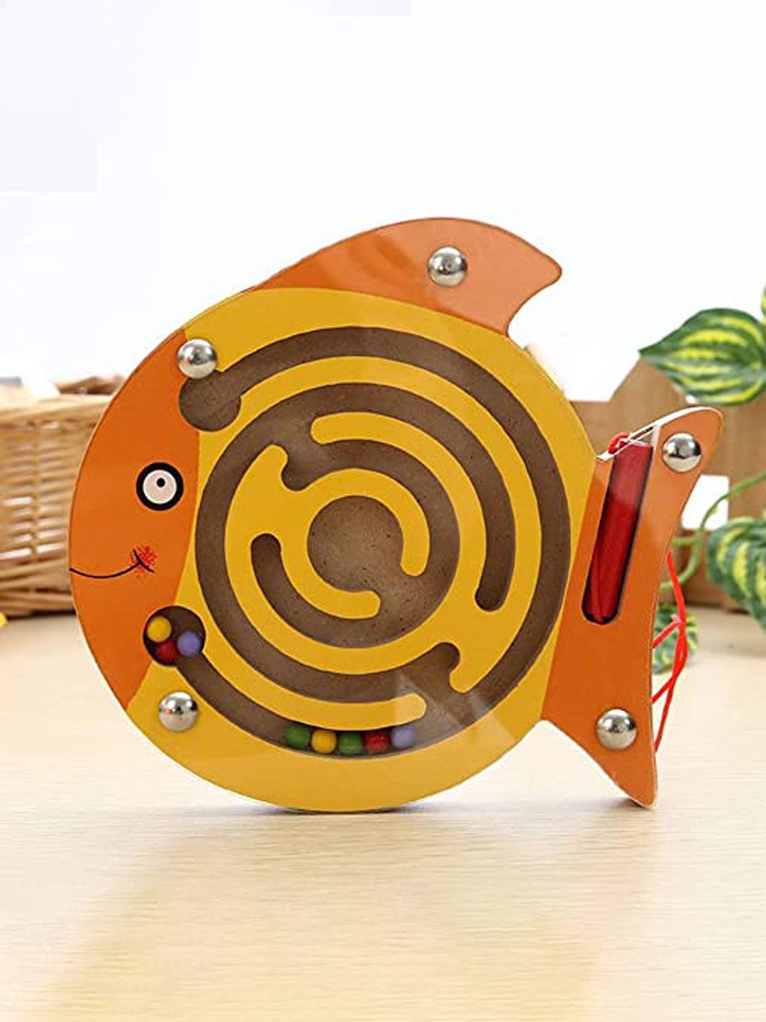 

BAESD Kids BPA Free Fish Maze Puzzle Game, Yellow