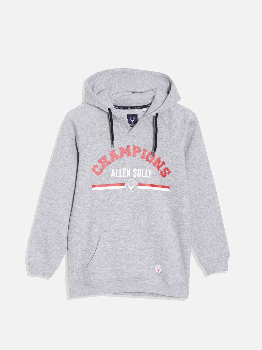 

Allen Solly Junior Boys Printed Hooded Sweatshirt, Grey