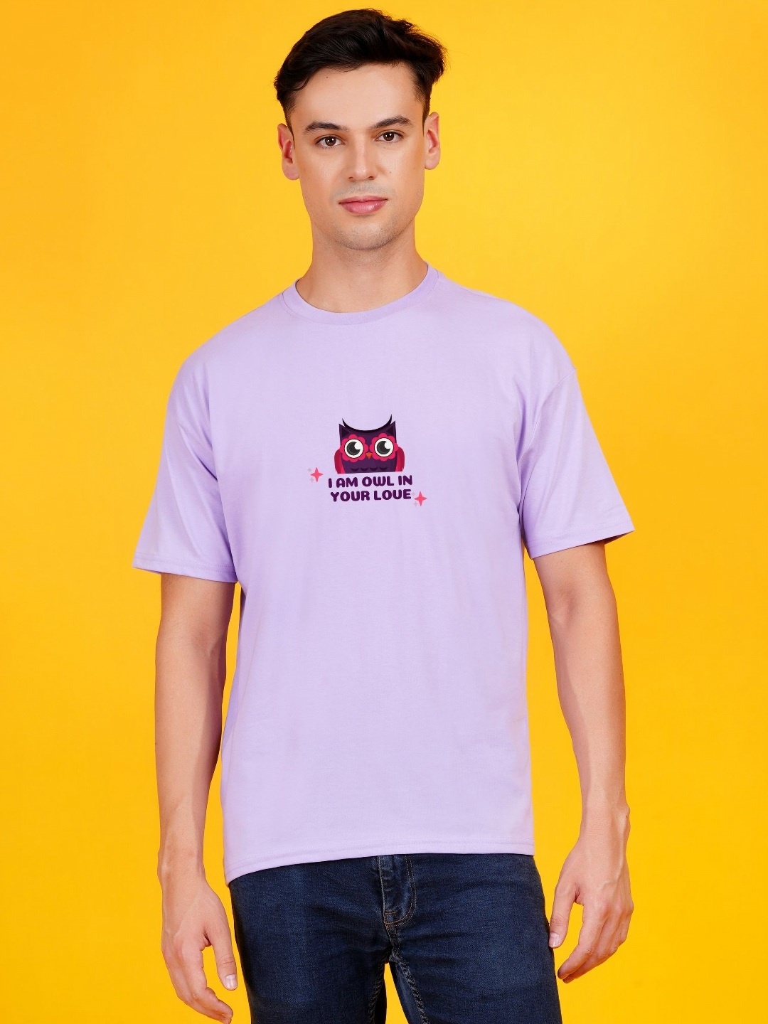 

DAFABFIT Men Printed Applique T-shirt, Na