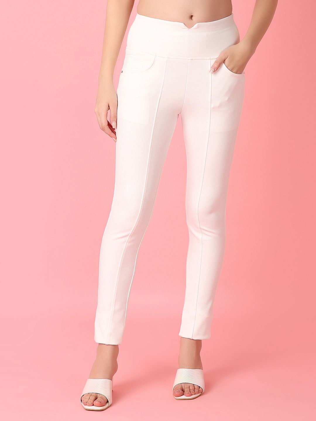 

UNLIMITED Women Regular Fit Jeggings, White