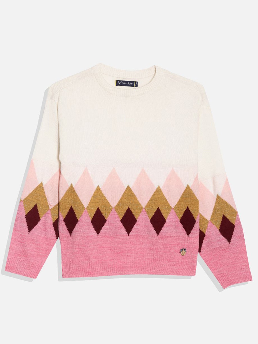 

Allen Solly Junior Girls Printed Pullover, White