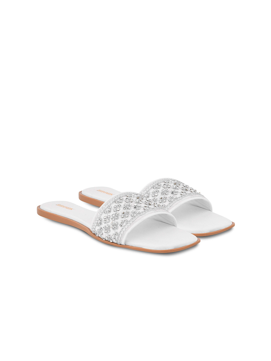 

Anouk Women Embellished One Toe Flats, White