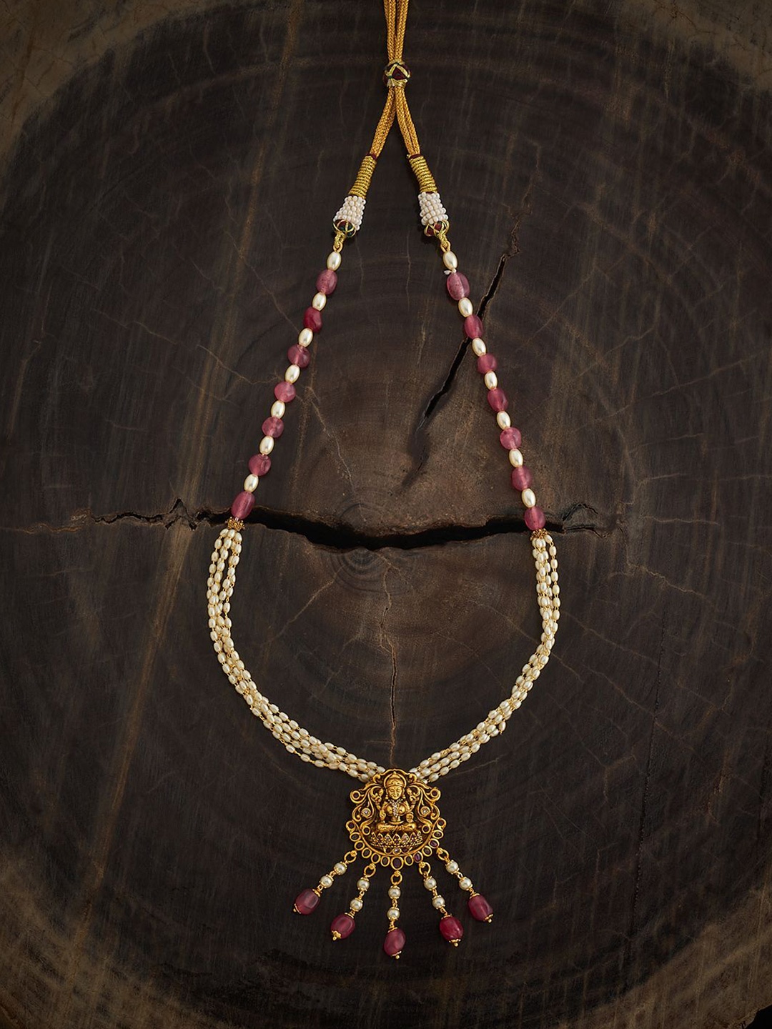 

Kushal's Fashion Jewellery Gold-Plated Antique Necklace