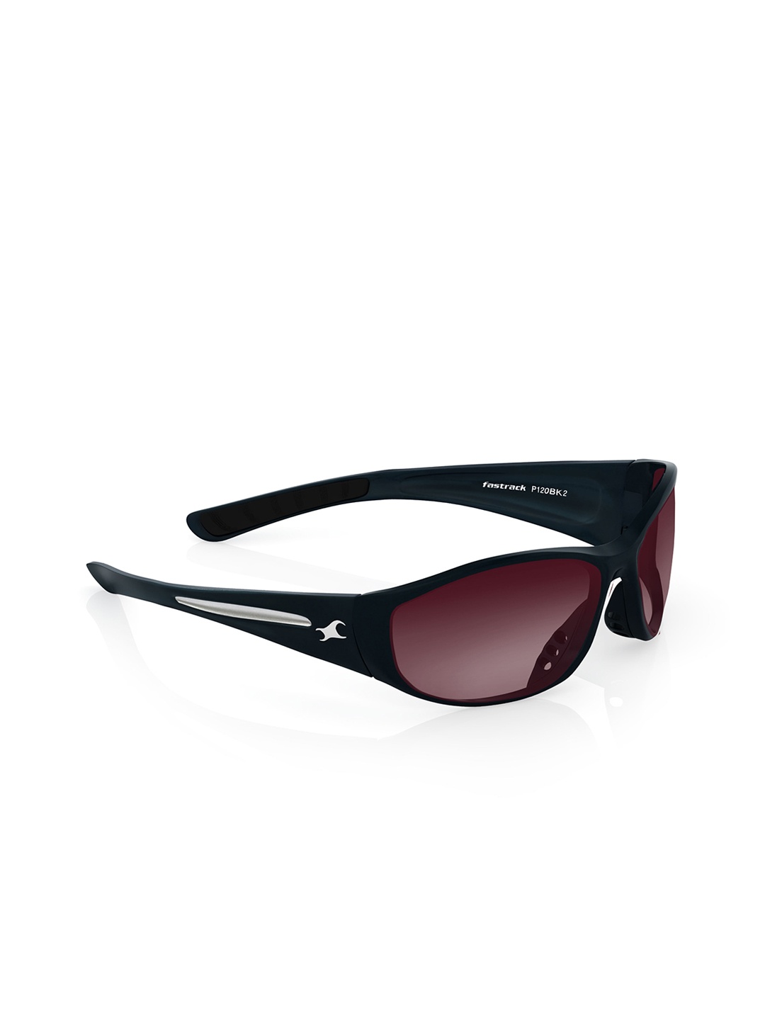 

Fastrack Men Sports Sunglasses with UV Protected Lens P120BK2V, Black