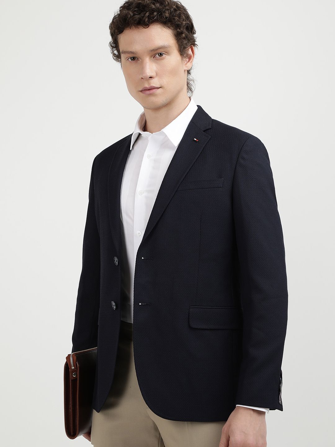 

Tommy Hilfiger Self-Designed Single-Breasted Blazers, Navy blue