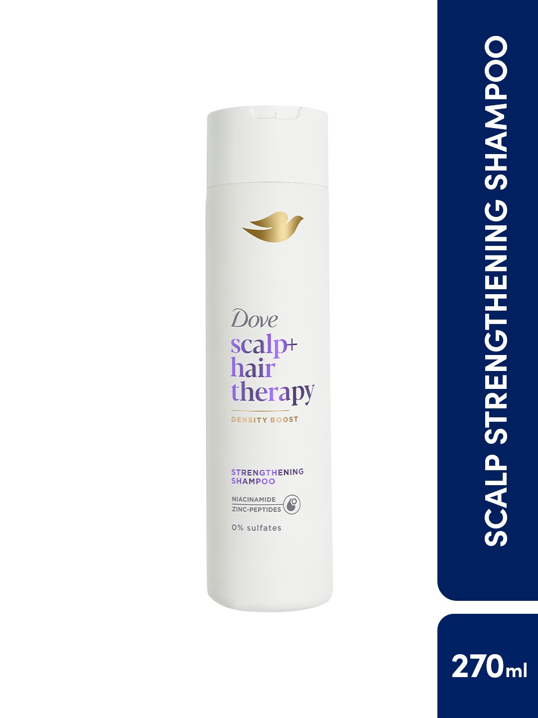 

Dove Scalp+Hair Therapy Sulphate Free Density Boost Strengthening Shampoo - 270ml, White