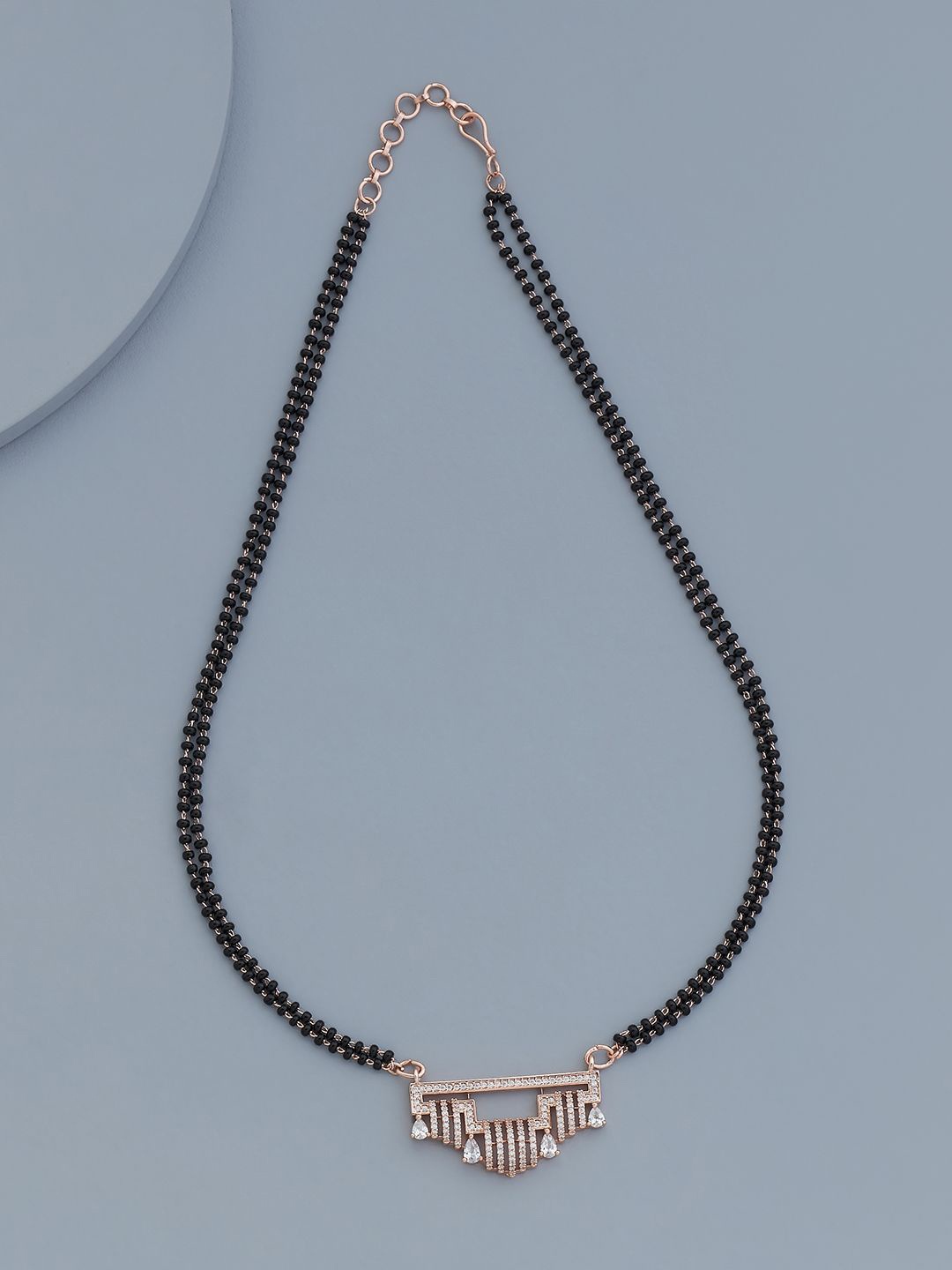 

Kushal's Fashion Jewellery Antique Gold Plated Artificial Stones Mangalsutra
